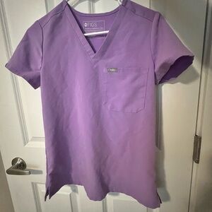 FIGS Lilac Dawn XXS Catarina Women’s Pocket Scrub Top